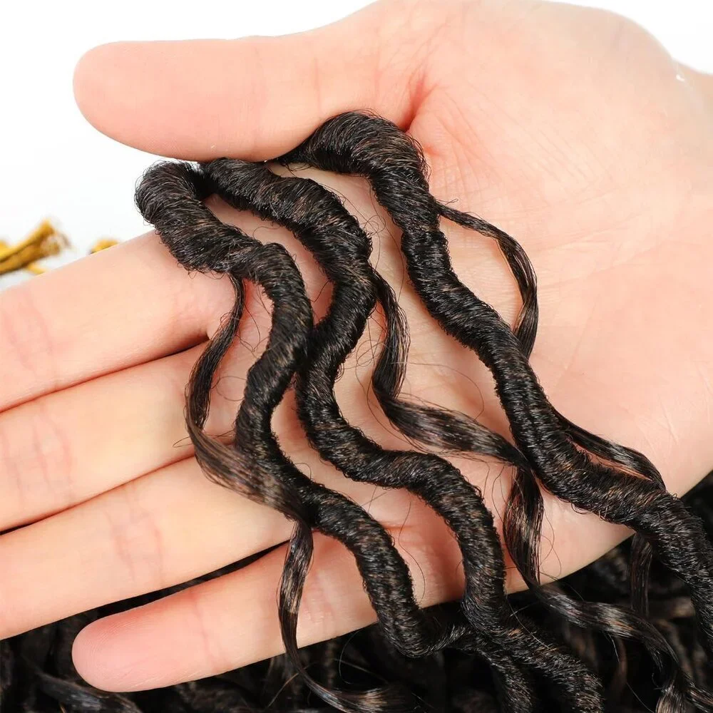 8 Packs Goddess Faux Locs Crochet Hair for Black Women, Goddess Locs Crochet Hai